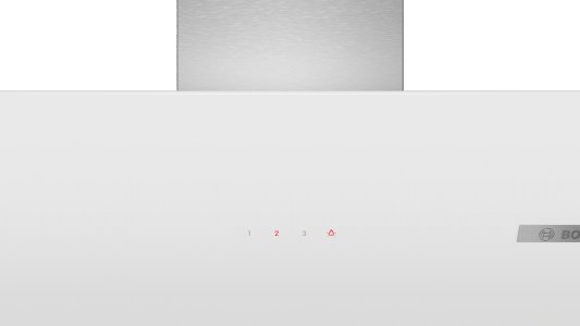 Serie | 4 Duvar Tipi Davlumbaz 60 cm Beyaz Cam Yüzey